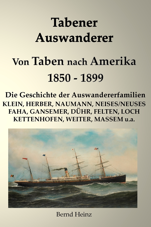 Tabener Auswanderer - Von Taben nach Amerika - Buch Tabener Auswanderer - Von Taben nach Amerika - Buch