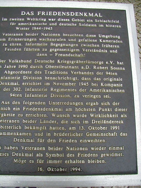Friedensdenkmal / Peace Monument