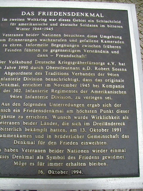 Friedensdenkmal / Peace Monument