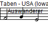 Taben - USA (Iowa)
Auswanderer