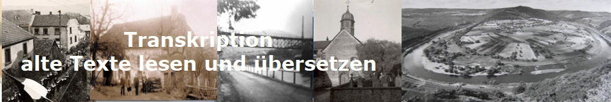 Transkription
alte Texte lesen und bersetzen